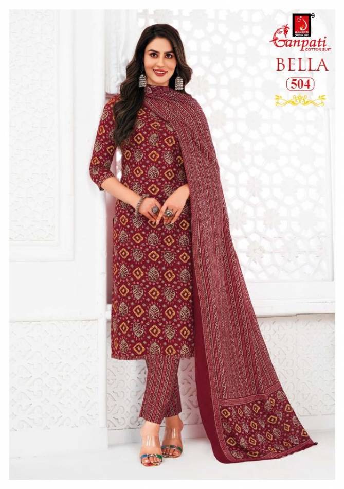 Bella Vol 5 By Ganpati Cotton Printed Kurti With Bottom Dupatta Wholesale Price In Surat